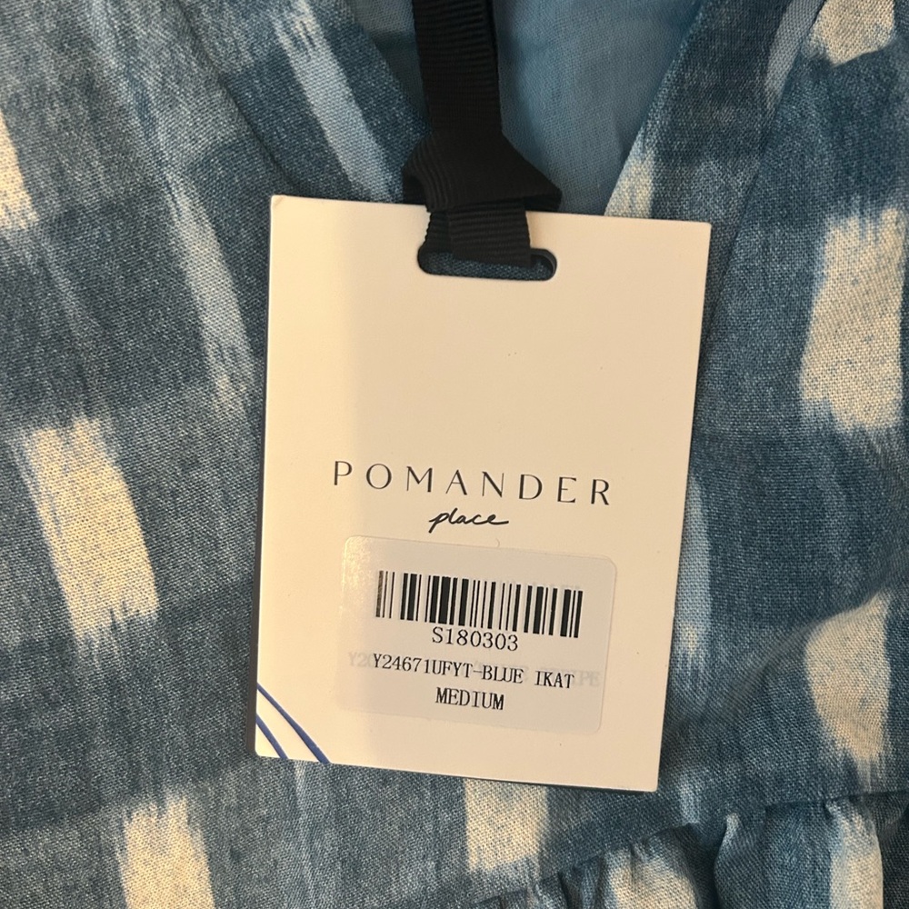 NWT Tuckernuck Pomander Blue and White Patterned Dress - Picture 5 of 5
